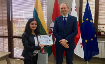 აწყურელმა მოსწავლემ ლიეტუვის საელჩოს კონკურსში გაიმარჯვა