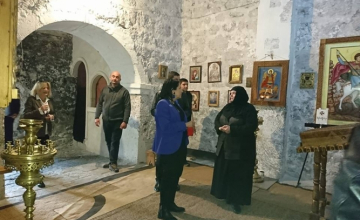 სალომე ზურაბიშვილი საროს დედათა მონასტერს ესტუმრა