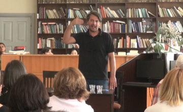 რატი ამაღლობელი ახალციხეში სტუდენტებს შეხვდა