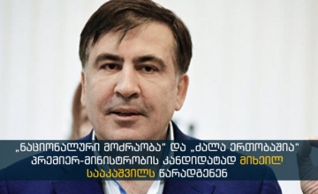 მიხეილ სააკაშვილს პრემიერ-მინისტრობის კანდიდატად წარადგენენ