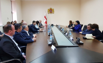 სალომე ზურაბიშვილი ახალციხეში ადგილობრივ ხელისუფლებას ხვდება