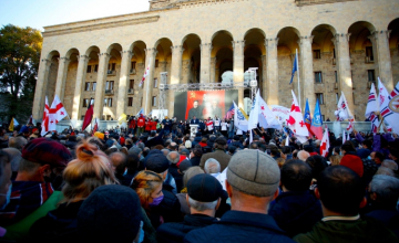 რუსთაველის გამზირზე საპროტესტო გამოსვლები დღესაც გაგრძელდება