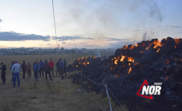 Նինոծմինդայում երեք բնակչի մոտ 6000 տուկ խոտն այրվել է (Տեսանյութ)