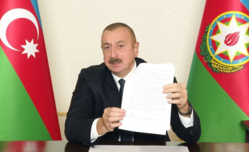 Ըստ Ալիևի, Ղարաբաղի պայմանագիրը նշանակում է Հայաստանի կողմից  ռազմական կապիտուլյացիա