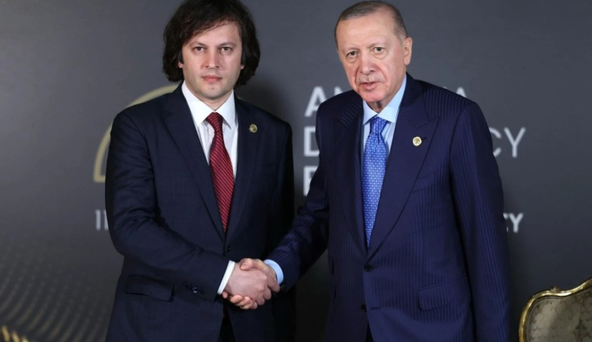 "გამოითქვა იმედი, რომ წელს ორმხრივი ვაჭრობა $5 მლრდ-ს მიაღწევს" - კობახიძე ერდოღანს შეხვდა