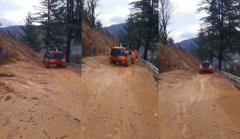 ბათუმი - ახალციხის გზაზე მეწყერი ჩამოწვა