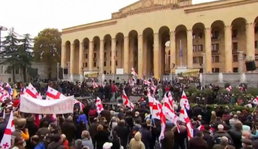 არჩევნების შედეგების გასაპროტესტებლად, რუსთავეგ გამზირზე დღეს აქცია გაიმართება