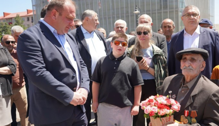 სამამულო ომის ერთადერთი ვეტერანი ახალციხეში სააკ მიქაელიანია