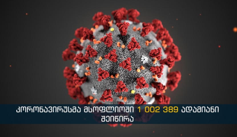 მსოფლიოში კორონავირუსით დაღუპულთა რაოდენობამ 1 მილიონს გადააჭარბა